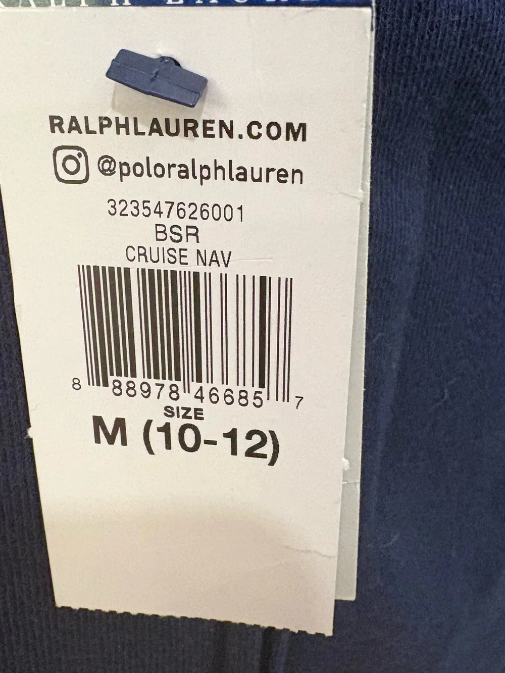 Ralph Lauren Kids Navy Hoodie with Red Pony Embroidery